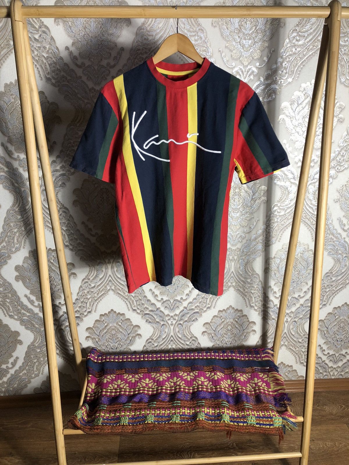 Karl Kani × Vintage VERY RARE KARL KANI BIG LOGO T-SHIRT DESIGNER JAPAN STYLE Size US S / EU 44-46 / 1 - 1 Thumbnail