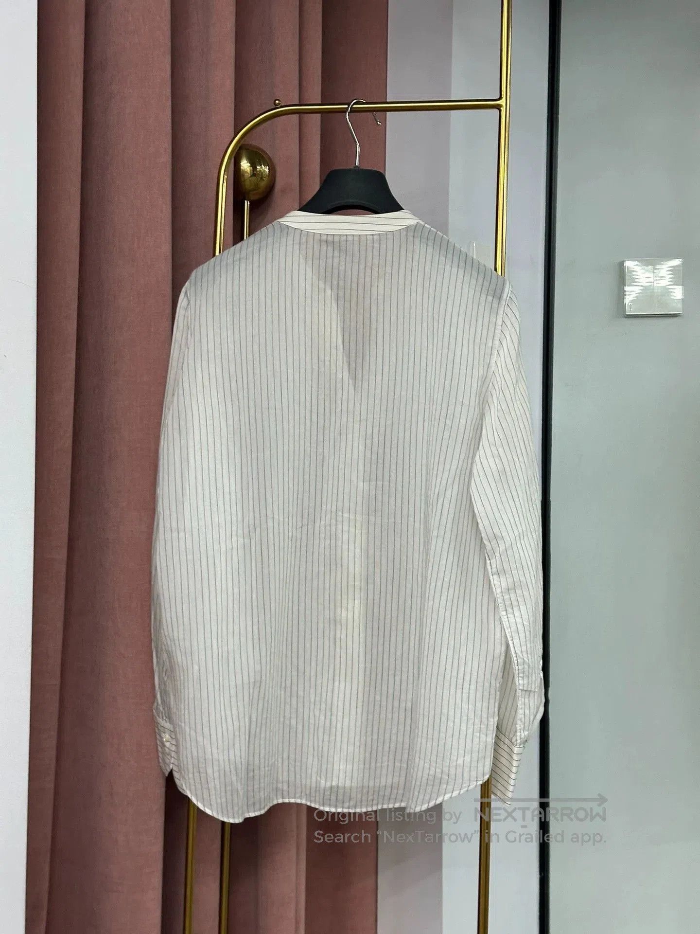 Brunello Cucinelli Brunello Cucinelli White Stripe Shirt. Size US S / EU 44-46 / 1 - 3 Thumbnail