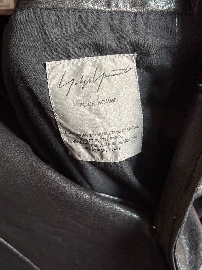 Yohji Yamamoto Yohji Yamamoto Yohji Yamamoto Leather Blazer 2010AW-2507 Size US M / EU 48-50 / 2 - 3 Thumbnail