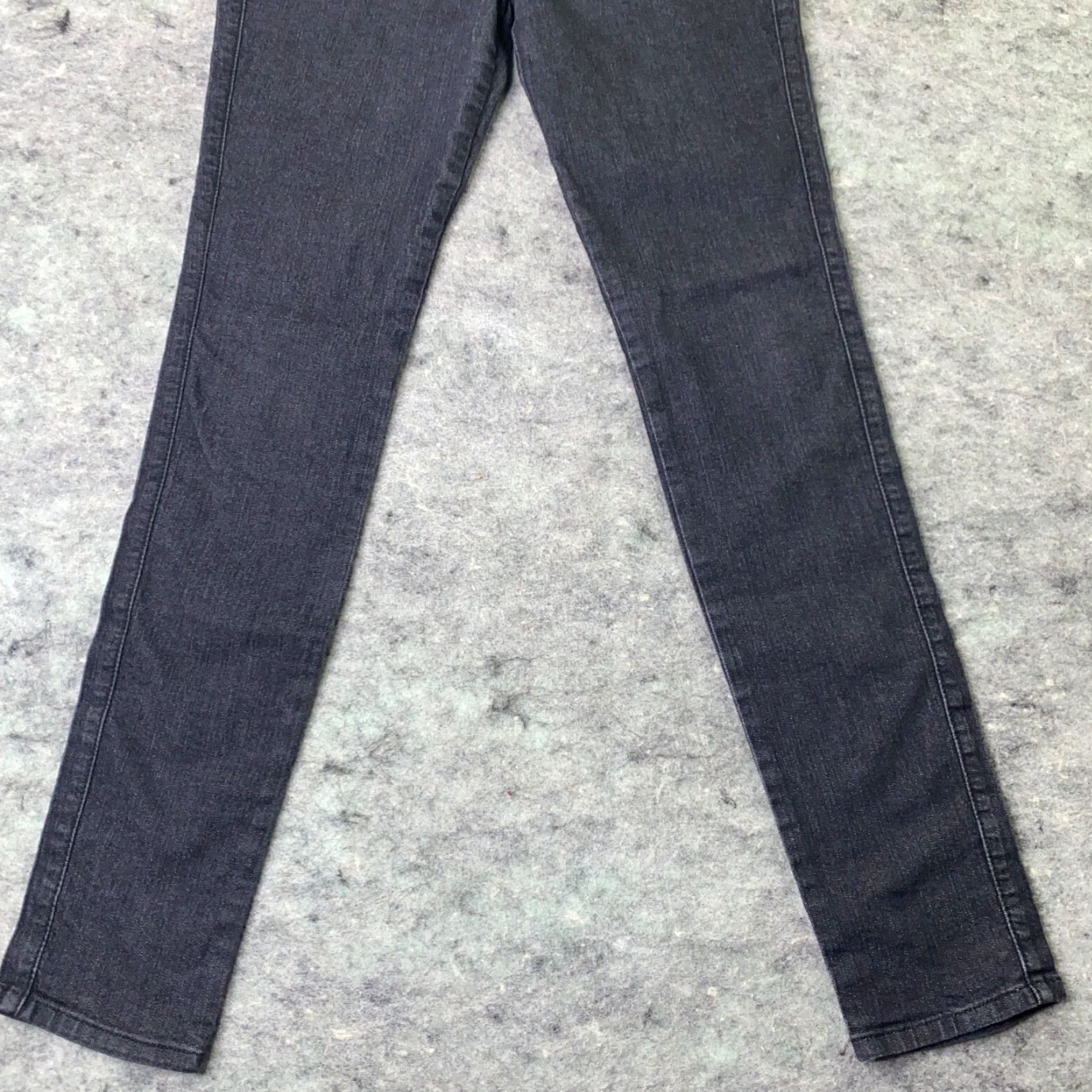 Vintage Judy Blue Jeans Womens Size 3/26 Grey Skinny Mid-Rise Exposed Button Fly Size 26" / US 2 / IT 38 - 7 Thumbnail