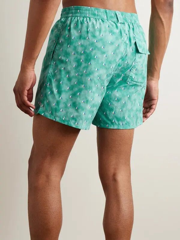 Loro Piana o1srvl11e1024 Bay Swim Trunk in Mint Blue Size US 30 / EU 46 - 3 Thumbnail