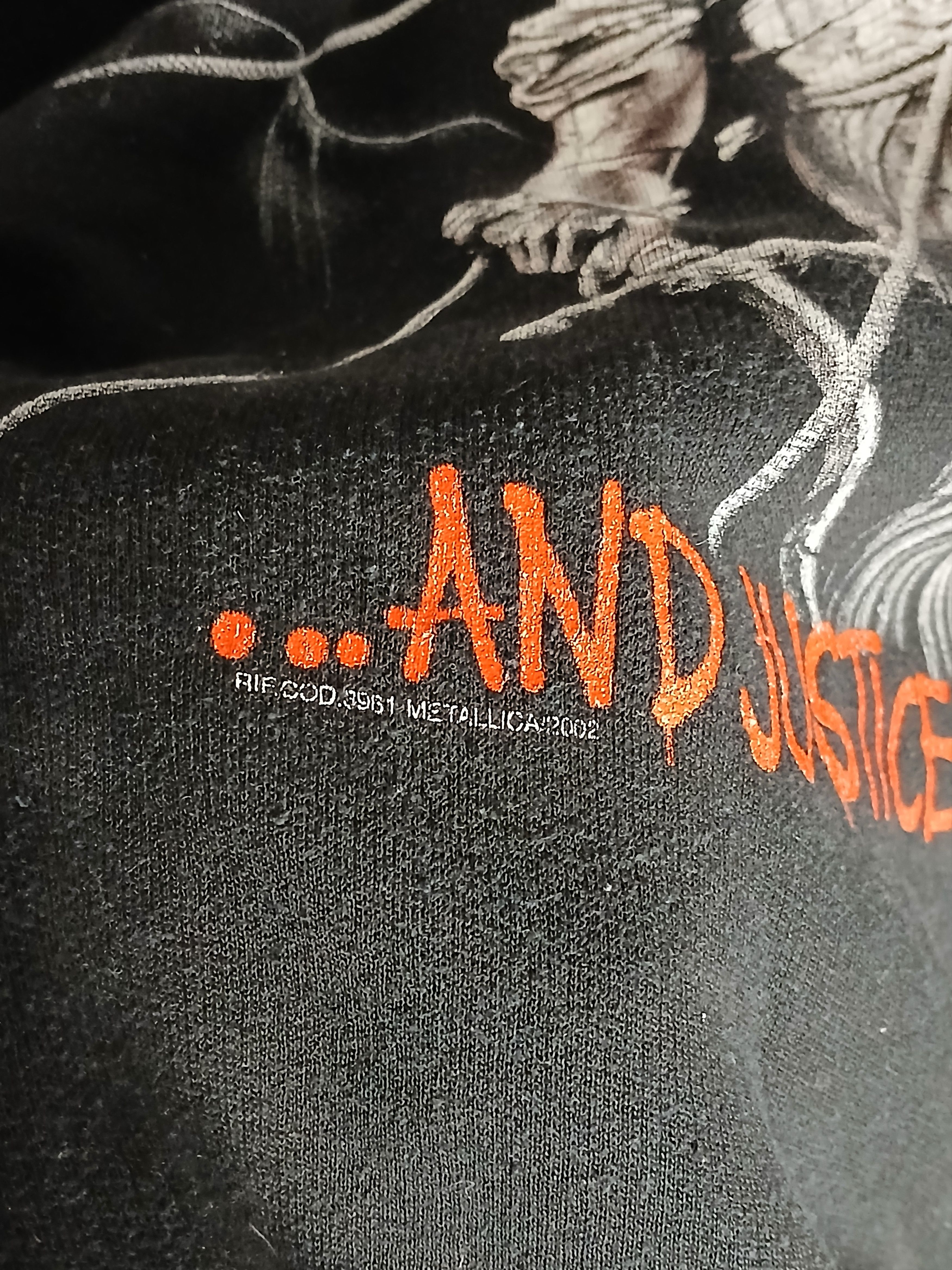 Band Tees × Metallica × Vintage Vintage 2002 Metallica And Justice For All Hoodie Size US XL / EU 56 / 4 - 5 Thumbnail