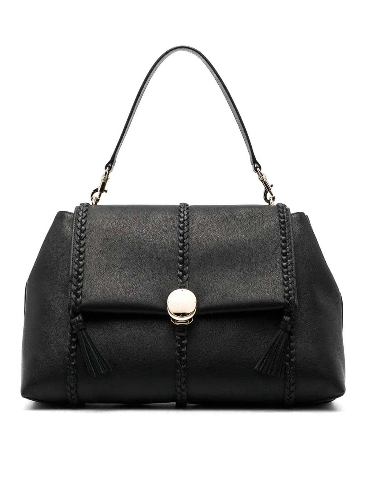 Chloe o1loc1c0325 Size: OS / CHC23 Penelope Large Bag in Black Size ONE SIZE - 1 Thumbnail