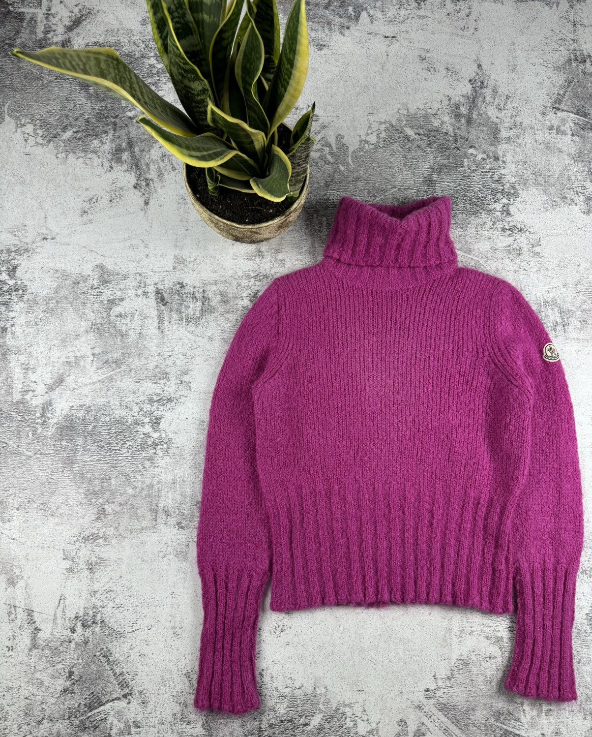 Moncler Moncler Mohair Wool Knited Turtleneck Women Sweater 90S Size M / US 6-8 / IT 42-44 - 2 Thumbnail