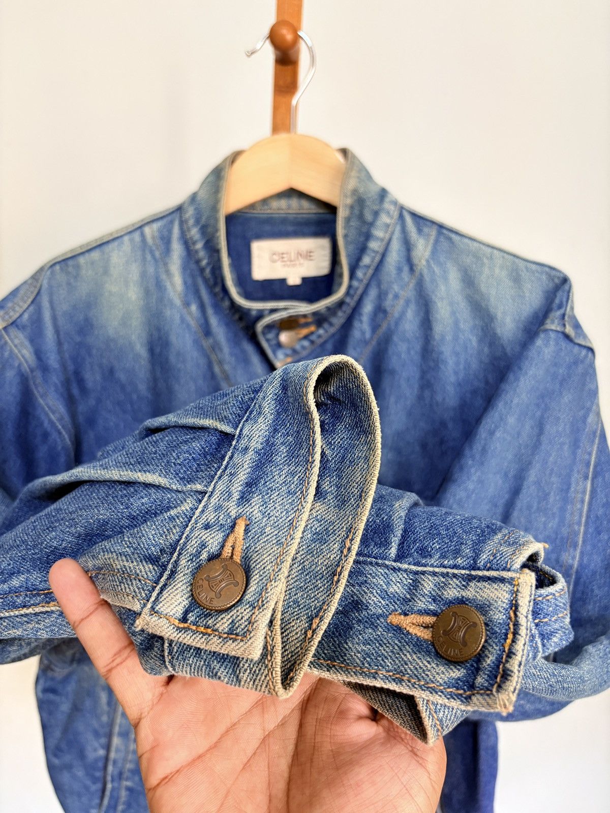 Celine Vintage Celine Denime Jacket Size US L / EU 52-54 / 3 - 6 Thumbnail