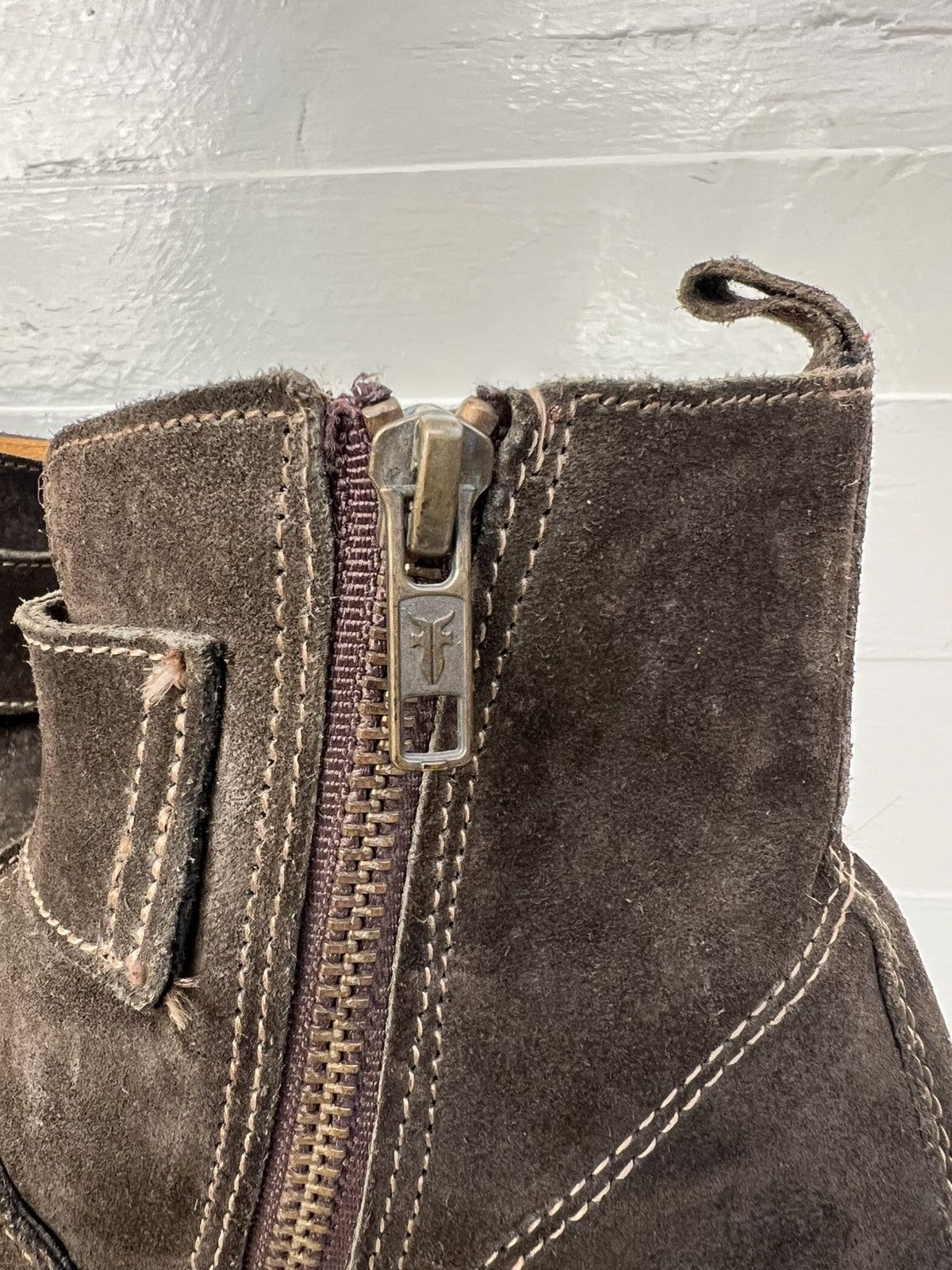 Frye Frye Sabrina Double Buckle Fatigue Leather Suede Boots Size US 10 / IT 40 - 10 Thumbnail