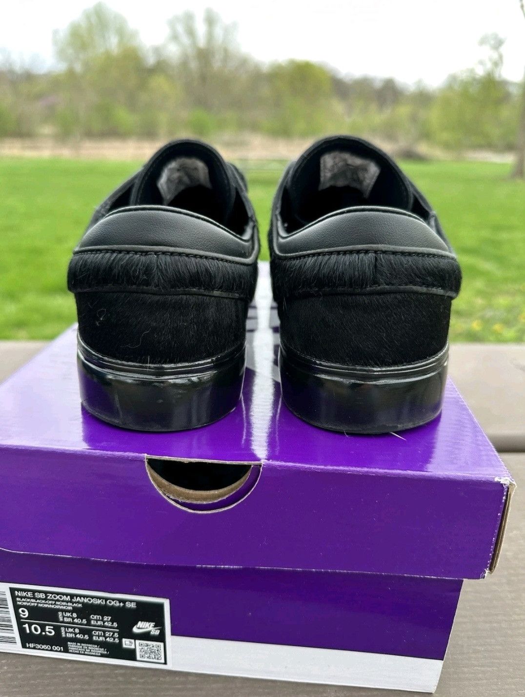 Nike Nike Zoom Stefan Janoski OG+SE SB Black Pony Hair Size 9 Men Size US 9 / EU 42 - 5 Thumbnail
