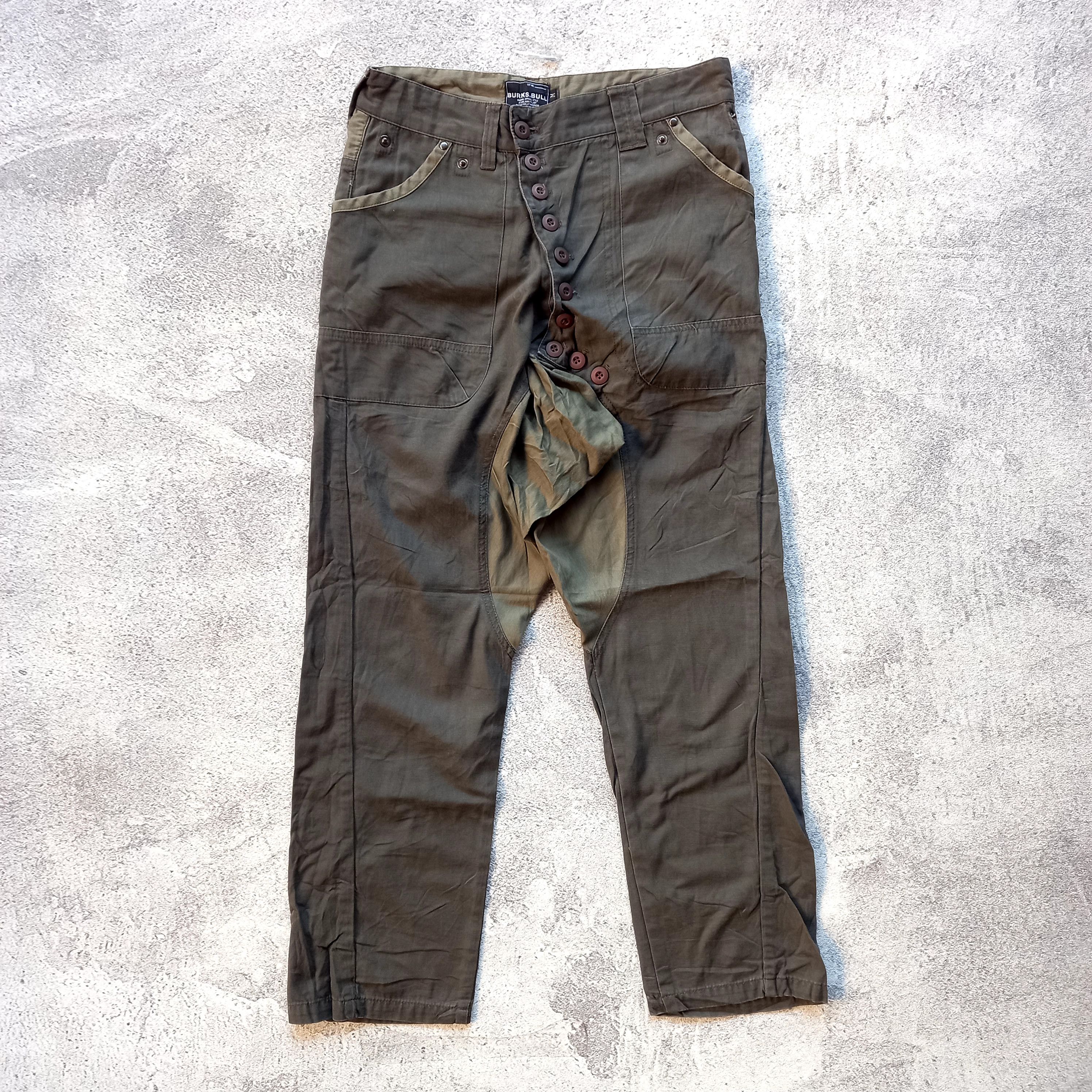 Japanese Brand Burks Bull Fatigue Like a Kapital Style Pants Size US 30 / EU 46 - 1 Thumbnail