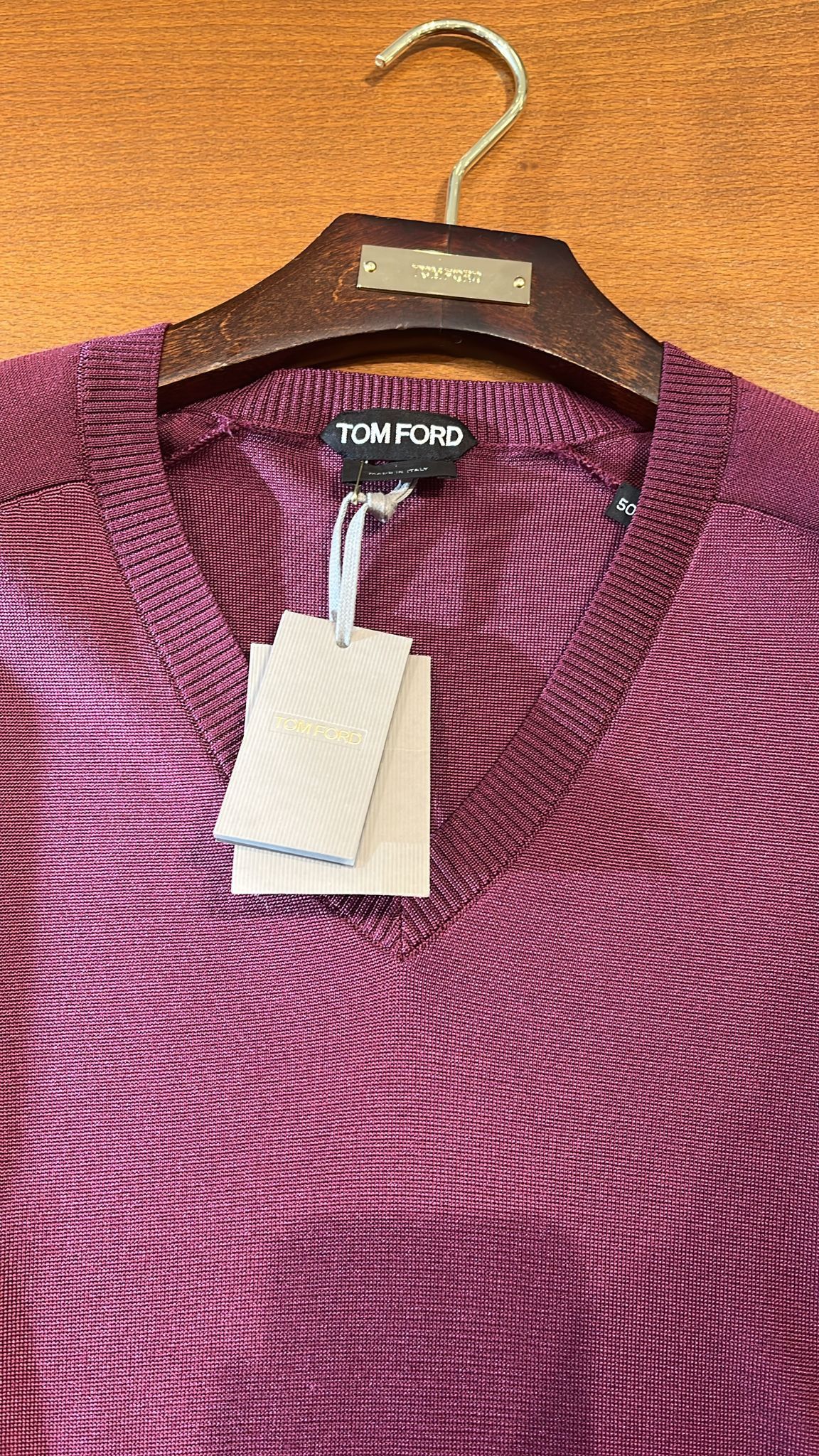 Tom Ford o1sndg0825 KVL009 V-neck Sweater in Purple Size US M / EU 48-50 / 2 - 3 Thumbnail