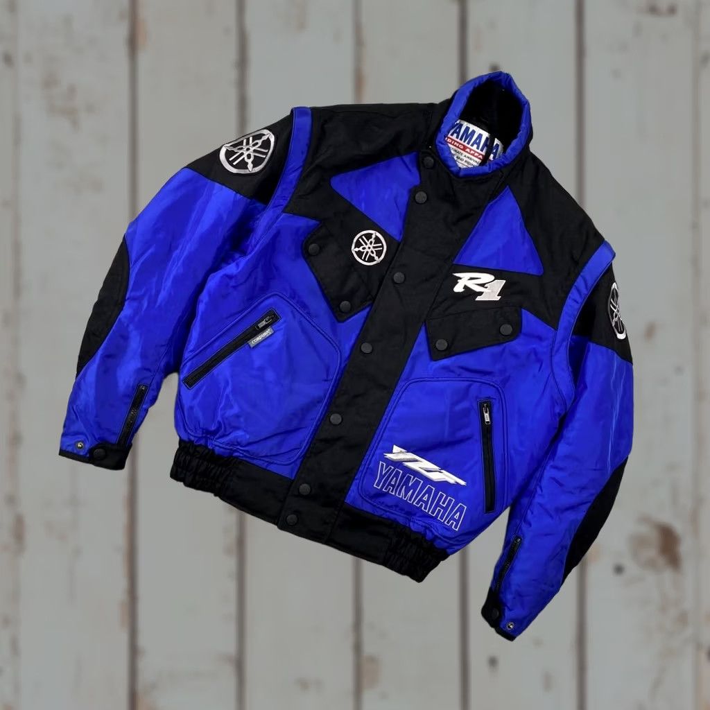 Yamaha 3XL Yamaha Racing GMT94 Blue Motorcycle Bike Jacket | Grailed