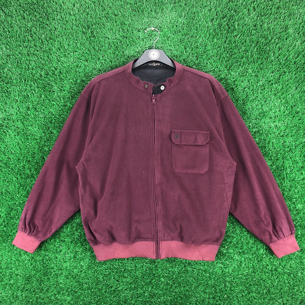 Japanese Brand Vintage 90's Luciano Valentino Italy Zipper Jacket Size US M / EU 48-50 / 2 - 1 Thumbnail