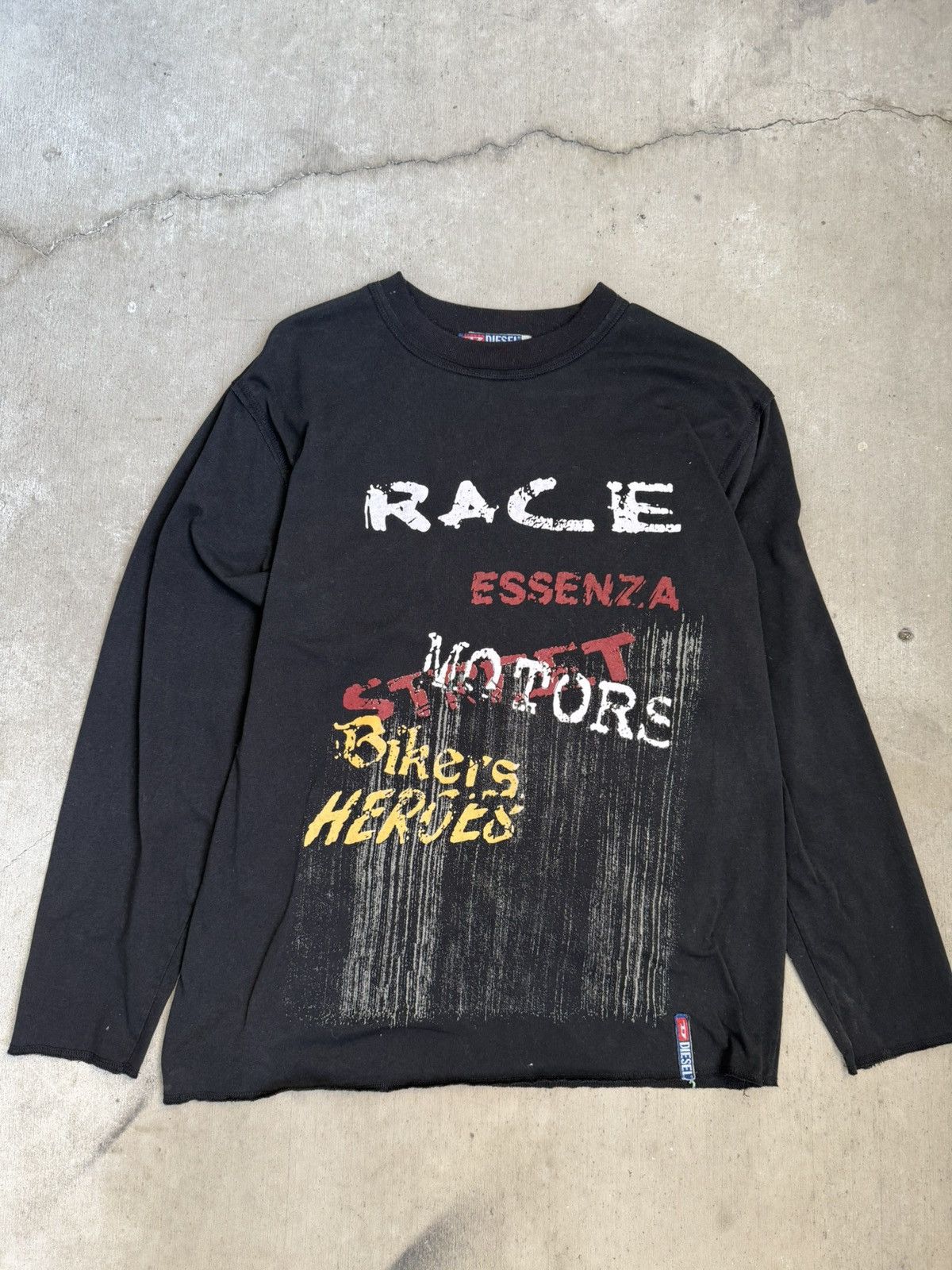 Diesel × Vintage Vintage Diesel Graphic Long Sleeve Size US L / EU 52-54 / 3 - 1 Thumbnail