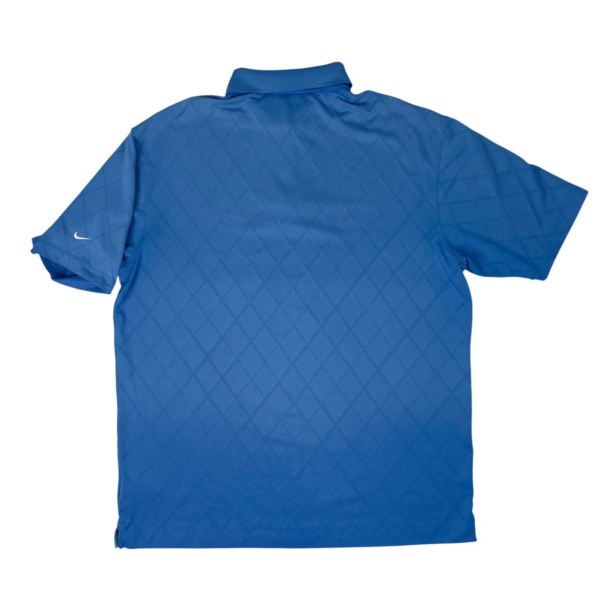 Nike Nike Golf Dri-FIT Mens XL Blue Argyle Polo Shirt Size US XL / EU 56 / 4 - 3 Thumbnail