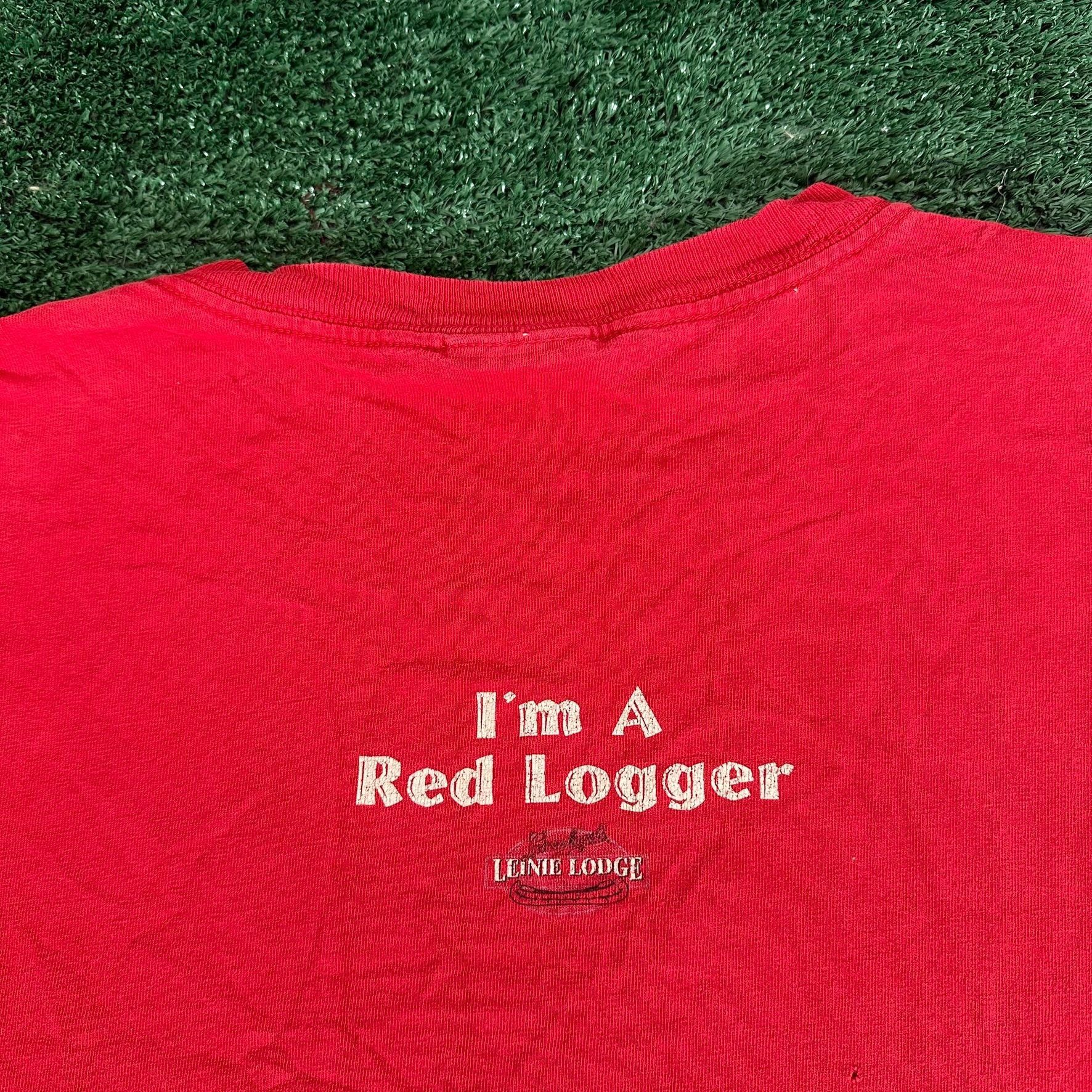 Vintage Vintage 90s Leinenkugel's Red Lager T-Shirt Boxy Grunge Beer Size US XL / EU 56 / 4 - 5 Thumbnail