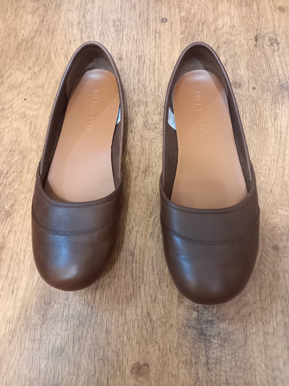 Merrell Brown Slip On Dark Earth Ballet Flats, Size 9.5 Size US 9.5 / IT 39.5 - 2 Thumbnail