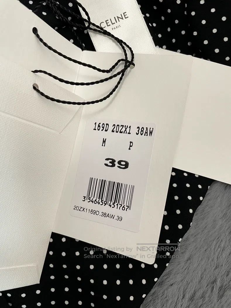 Celine Celine size 39 Black Polka Dot Silk Shirt Size US S / EU 44-46 / 1 - 5 Thumbnail