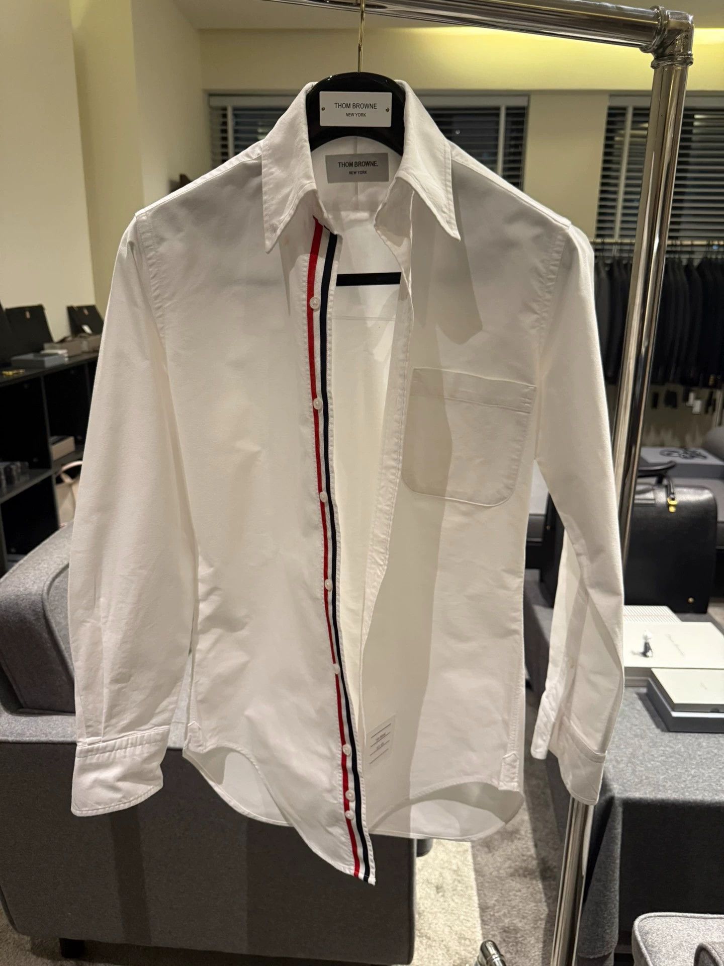 Thom Browne Thom Browne 2-Cuff Oxford Shirt Size 00 99 New Size US XXS / EU 40 - 1 Thumbnail