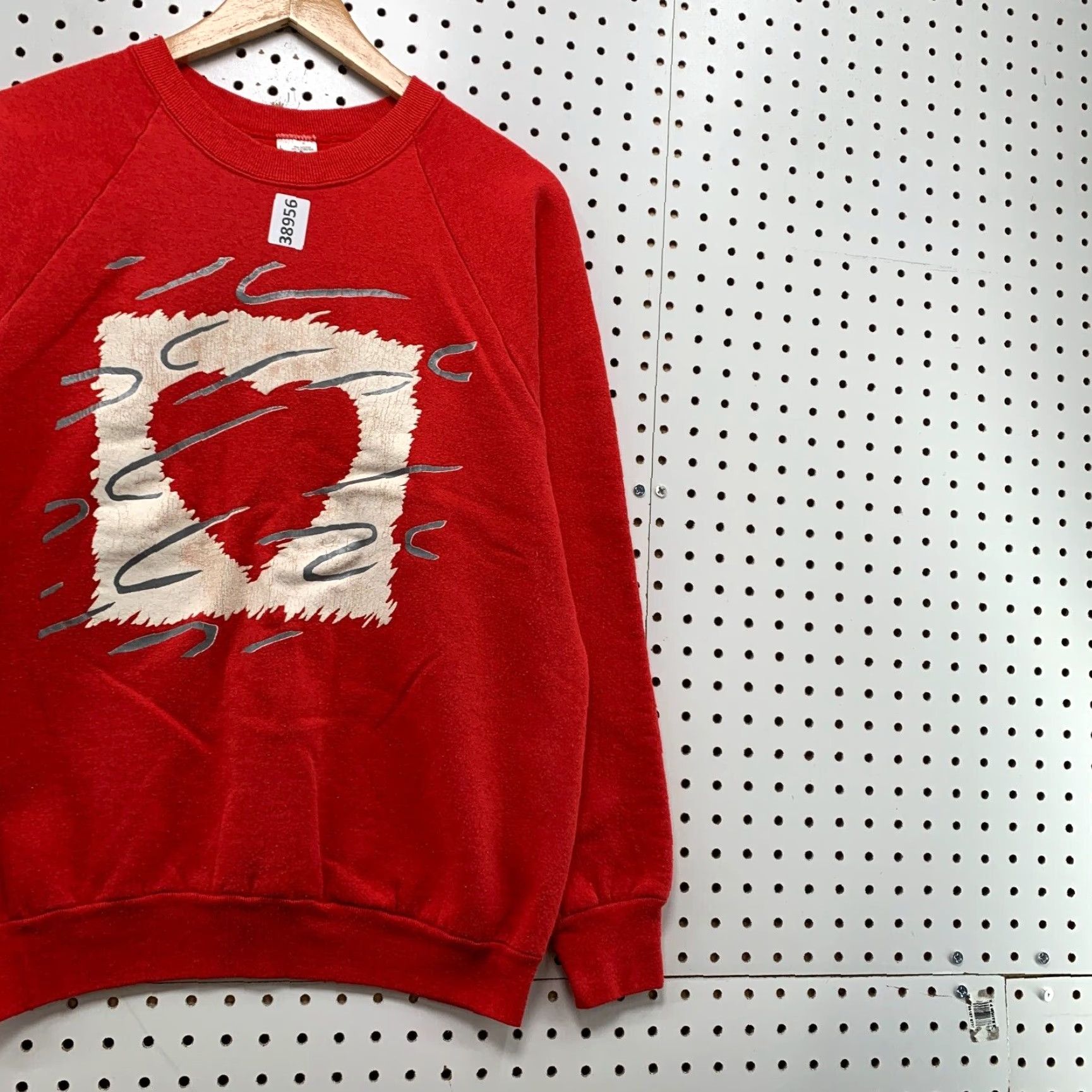 Fruit Of The Loom VINTAGE 90s Valentines Heart Crewneck Sweatshirt Mens Large Red Made USA Size US L / EU 52-54 / 3 - 4 Thumbnail