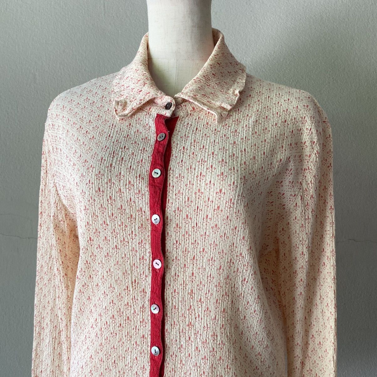 Tsumori Chisato TSUMORI CHISATO Retro Button-Up with Red Trim Size XS / US 0-2 / IT 36-38 - 18 Thumbnail