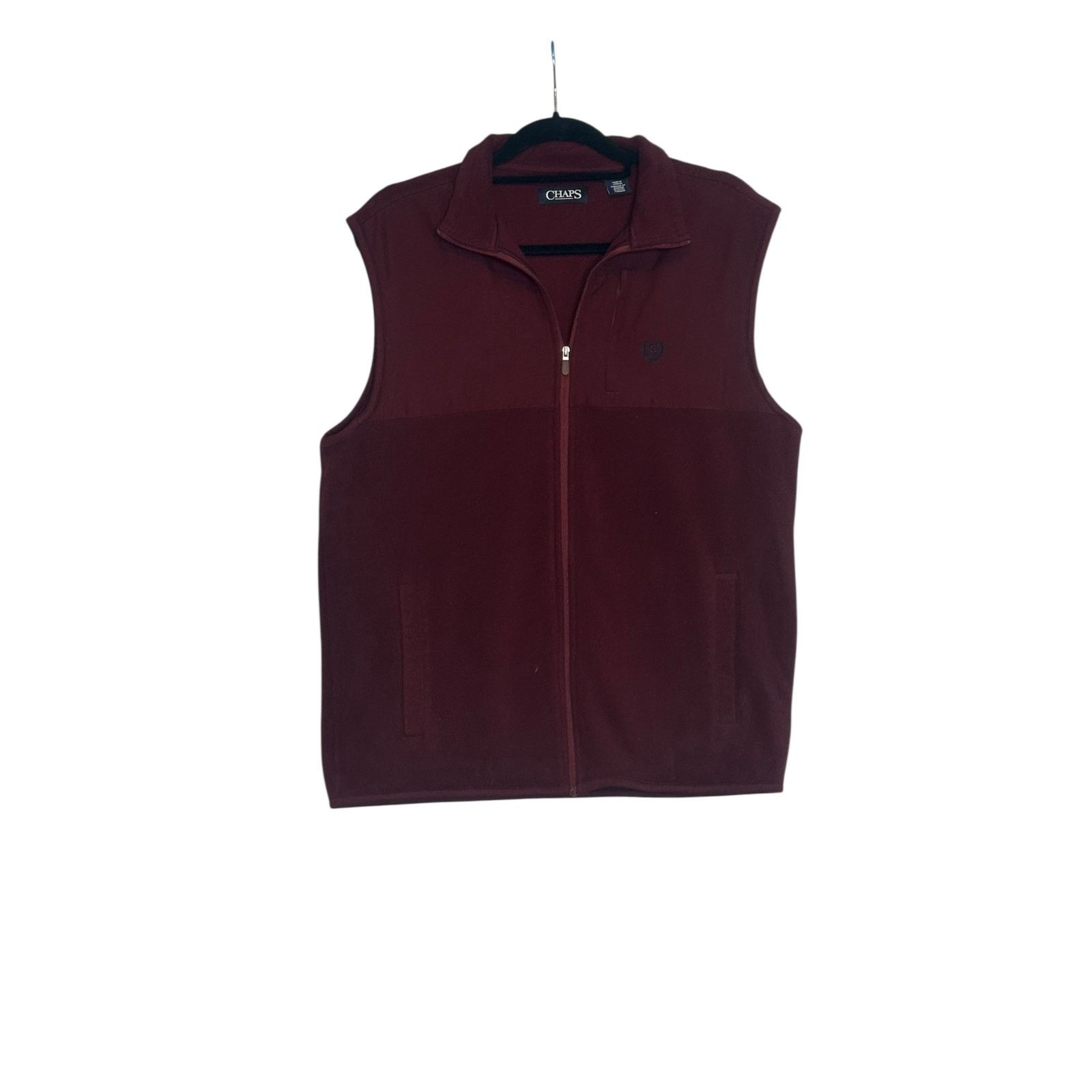 Chaps Chaps burgundy full zippered fleece vest size Medium Size US M / EU 48-50 / 2 - 11 Thumbnail