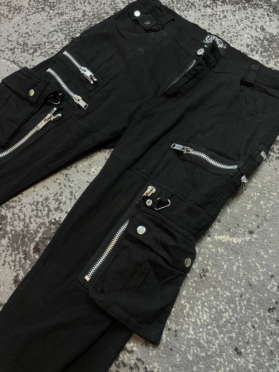 Japanese Brand Vixxsin Andre Men's Zipper Pants Ghotic Owens Style Opium Size US 35 - 2 Thumbnail