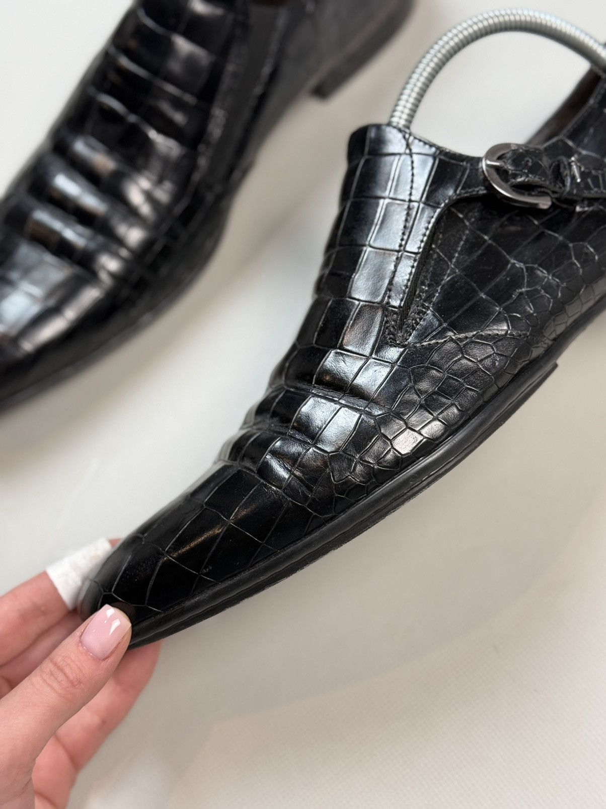 Other Cesare Paciotti Crocodile Leather Monk Strap Dress Shoes Size US 9 / EU 42 - 15 Thumbnail