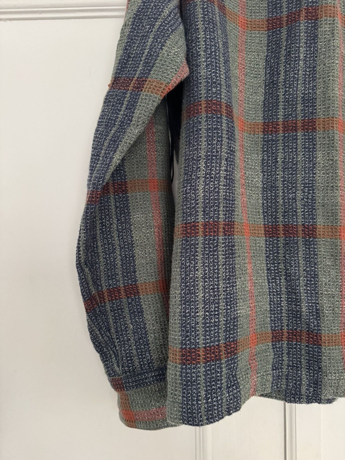 Corridor Corridor Twisted Yarn Waffle Olive Plaid Small Size US S / EU 44-46 / 1 - 11 Thumbnail