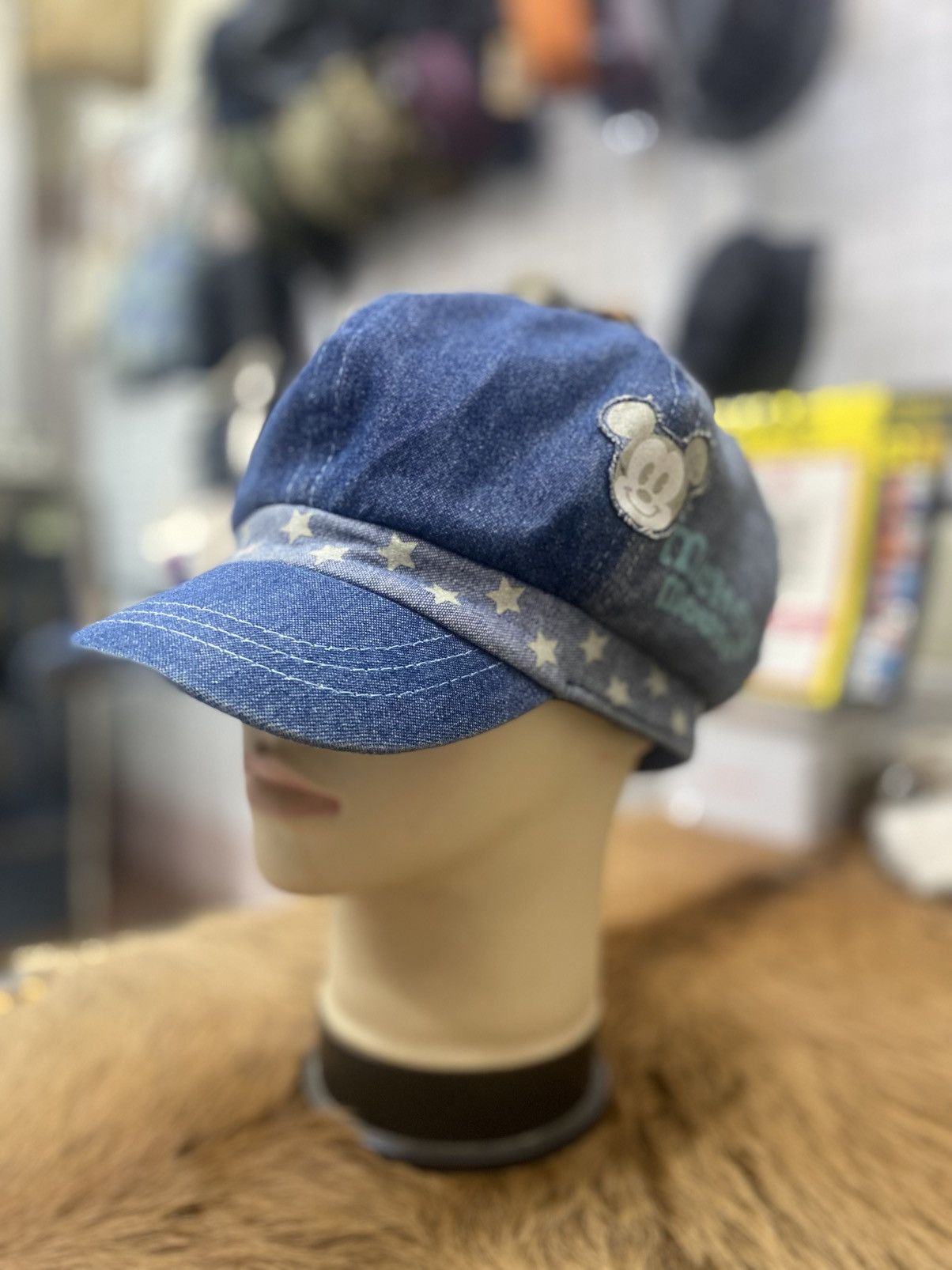 Mickey Mouse Vintage Mickey Mouse NewsBoy Cap Size ONE SIZE - 1 Thumbnail
