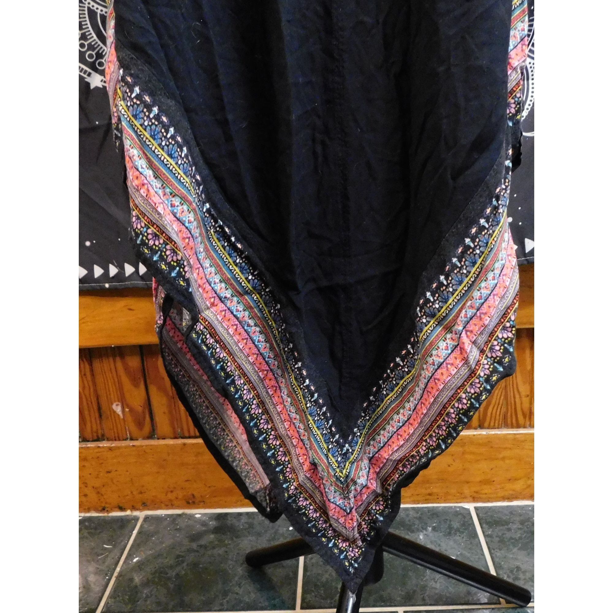 Merona Merona Asymmetrical Beach Dress With Bohemian Print Edges Size S / US 4 / IT 40 - 3 Thumbnail