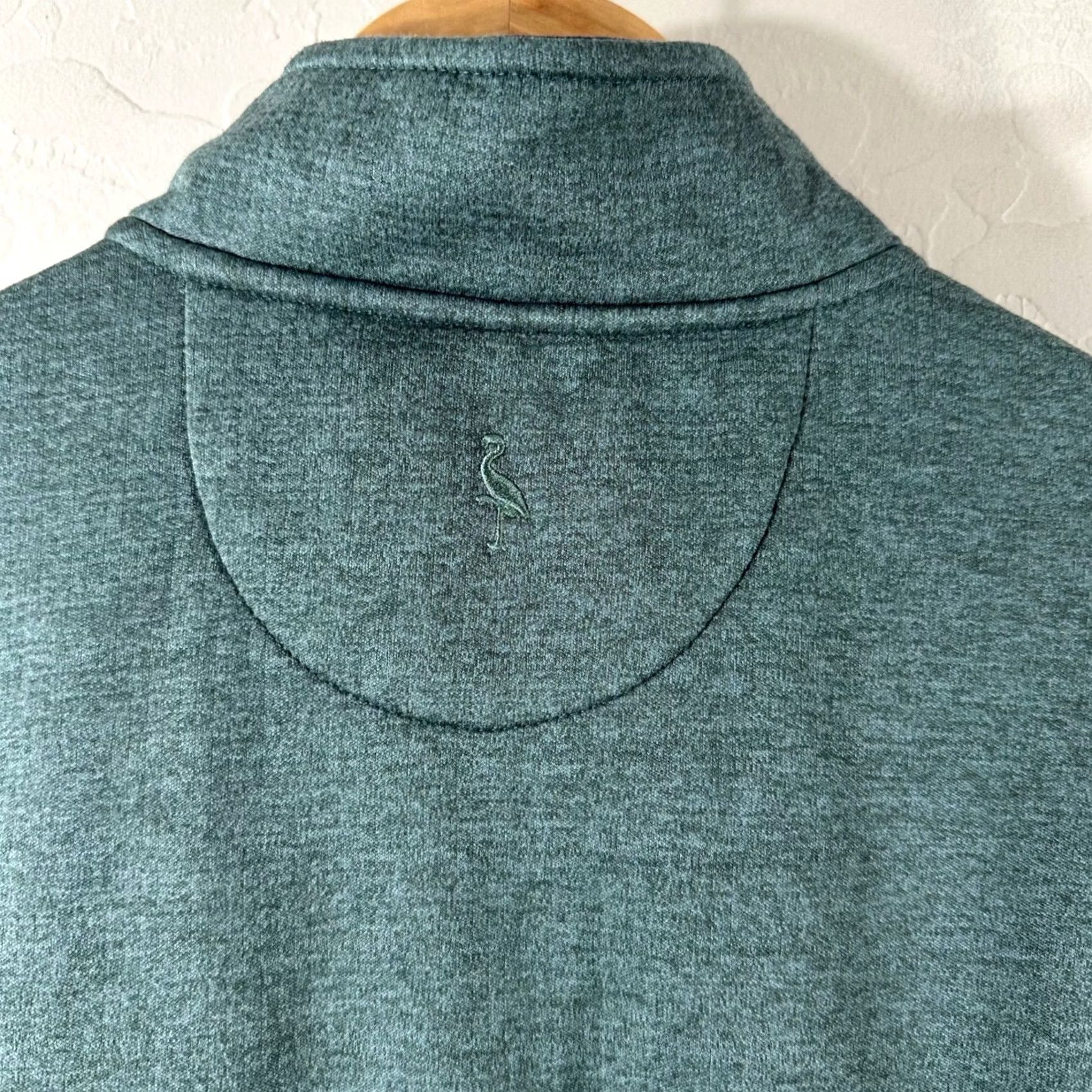 Tailorbyrd TailorByrd Performance Mens M 1/4 Zip Pullover Heathered Teal Green Golf Shirt Sweater Mock Neck Zip Size US M / EU 48-50 / 2 - 5 Thumbnail