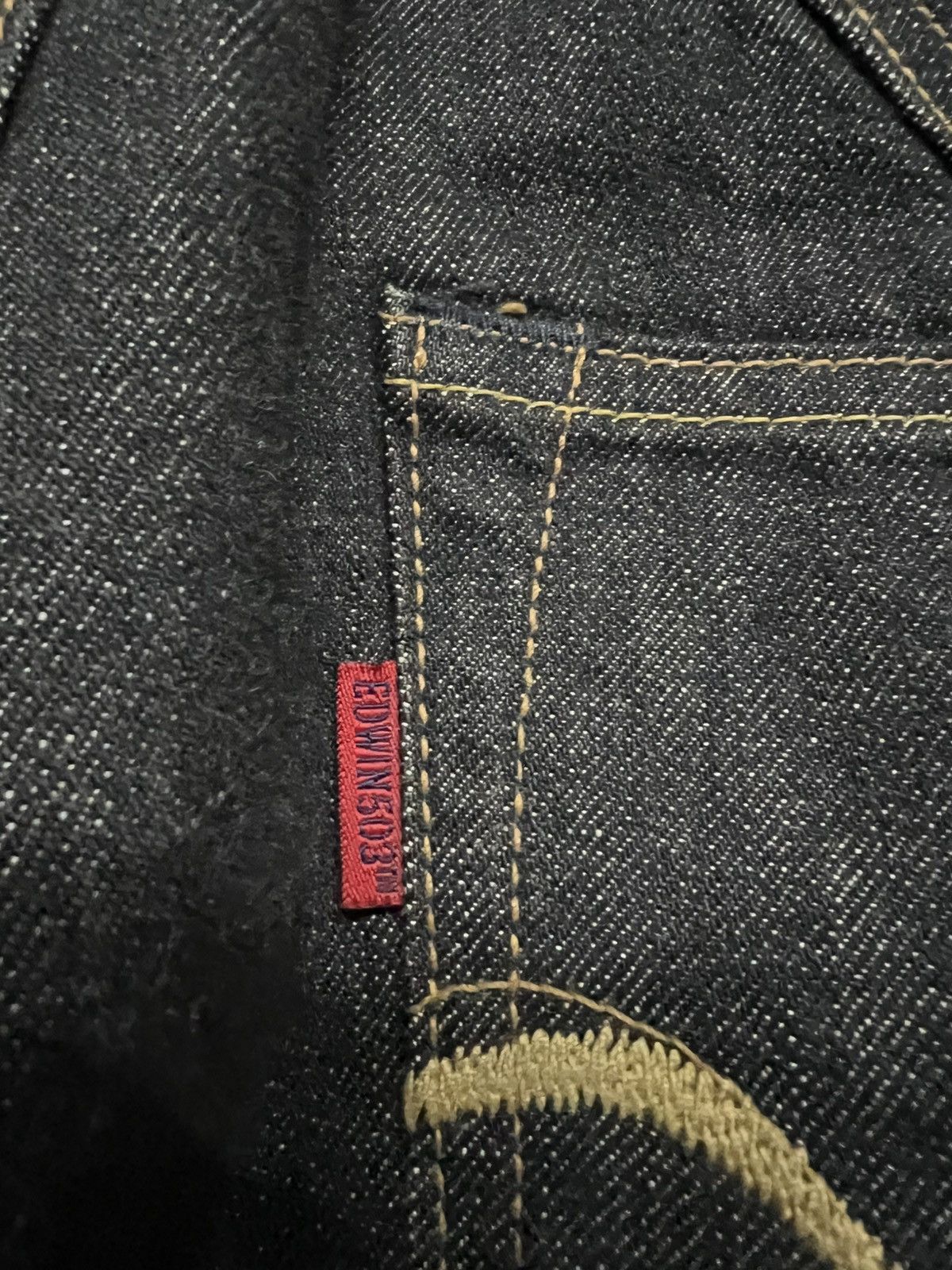 Edwin × If Six Was Nine × Le Grande Bleu (L.G.B.) 🌈Flare🌈Vintage Edwin 503ss Deadstok Jean Size US 30 / EU 46 - 16 Thumbnail
