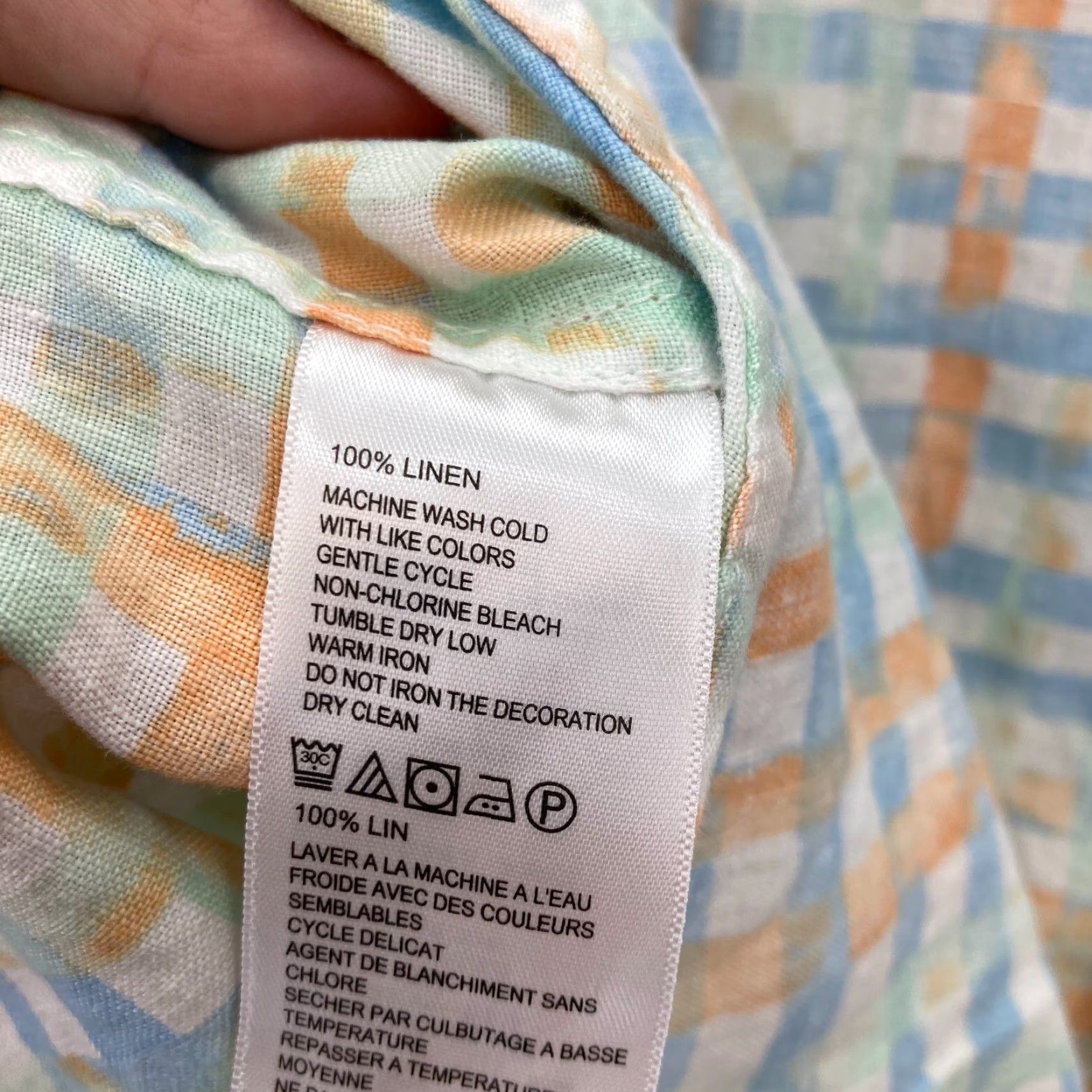 Tommy Bahama Tommy Bahama Relax Linen Button Up Shirt Mens XL Blue Plaid Long Sleeve Nautical Size US XL / EU 56 / 4 - 7 Thumbnail