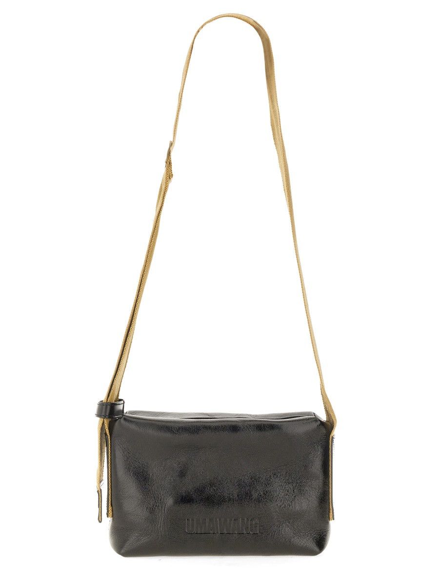 Uma Wang UMA WANG LEATHER SHOULDER BAG - BLACK Size ONE SIZE - 1 Thumbnail