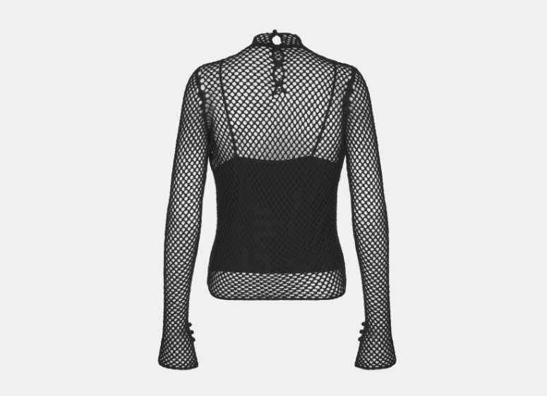 Dior o1w1db10326 514S95 Stand-Collar Top in Black Size M / US 6-8 / IT 42-44 - 2 Thumbnail