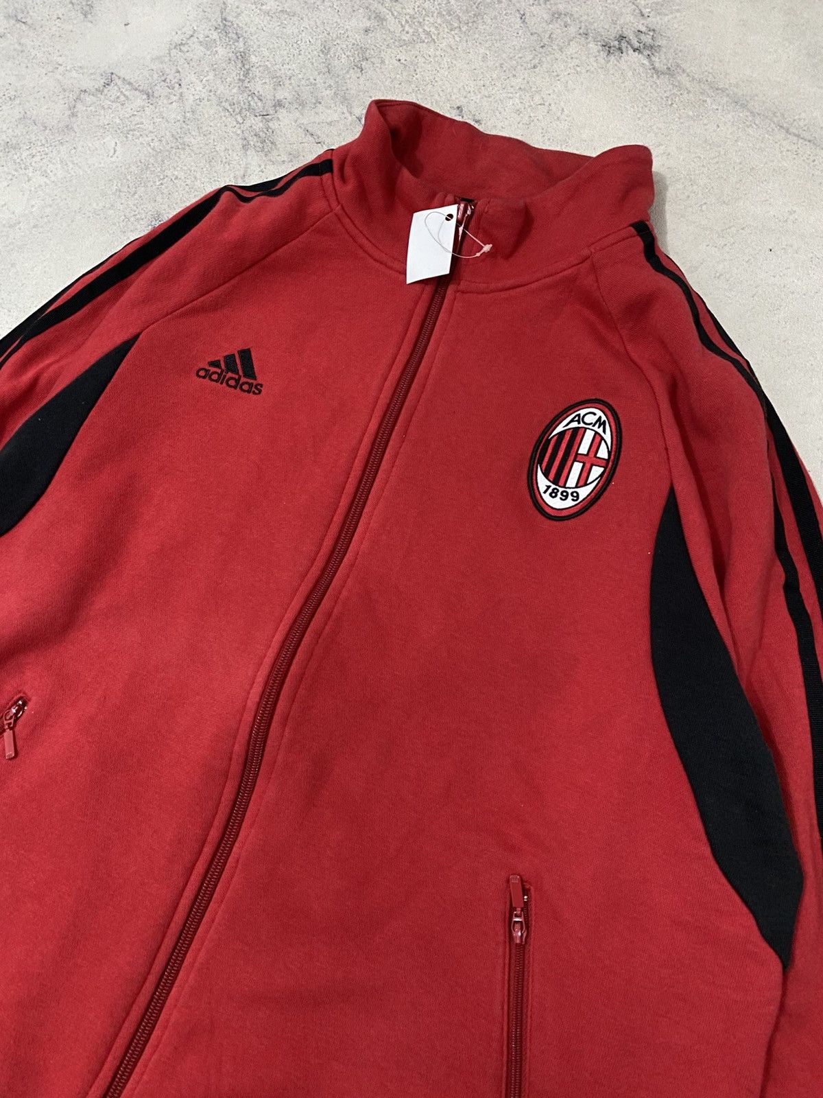 Adidas Vintage Adidas AC Milan Track Top Jacket Size US XL / EU 56 / 4 - 1 Thumbnail