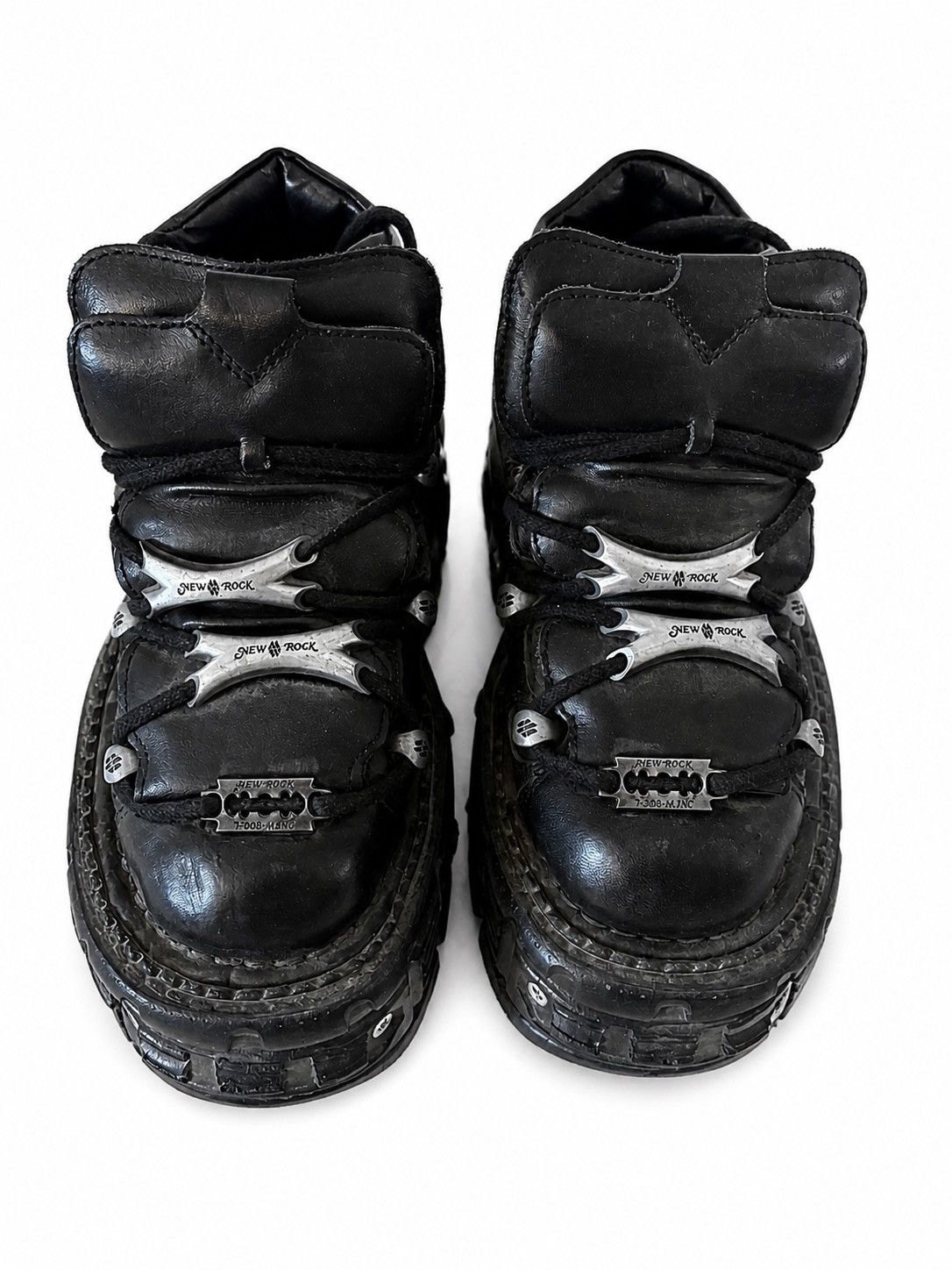 New Rock New Rock Industrial Chunky Platform Boots Size US 6 / IT 36 - 6 Thumbnail