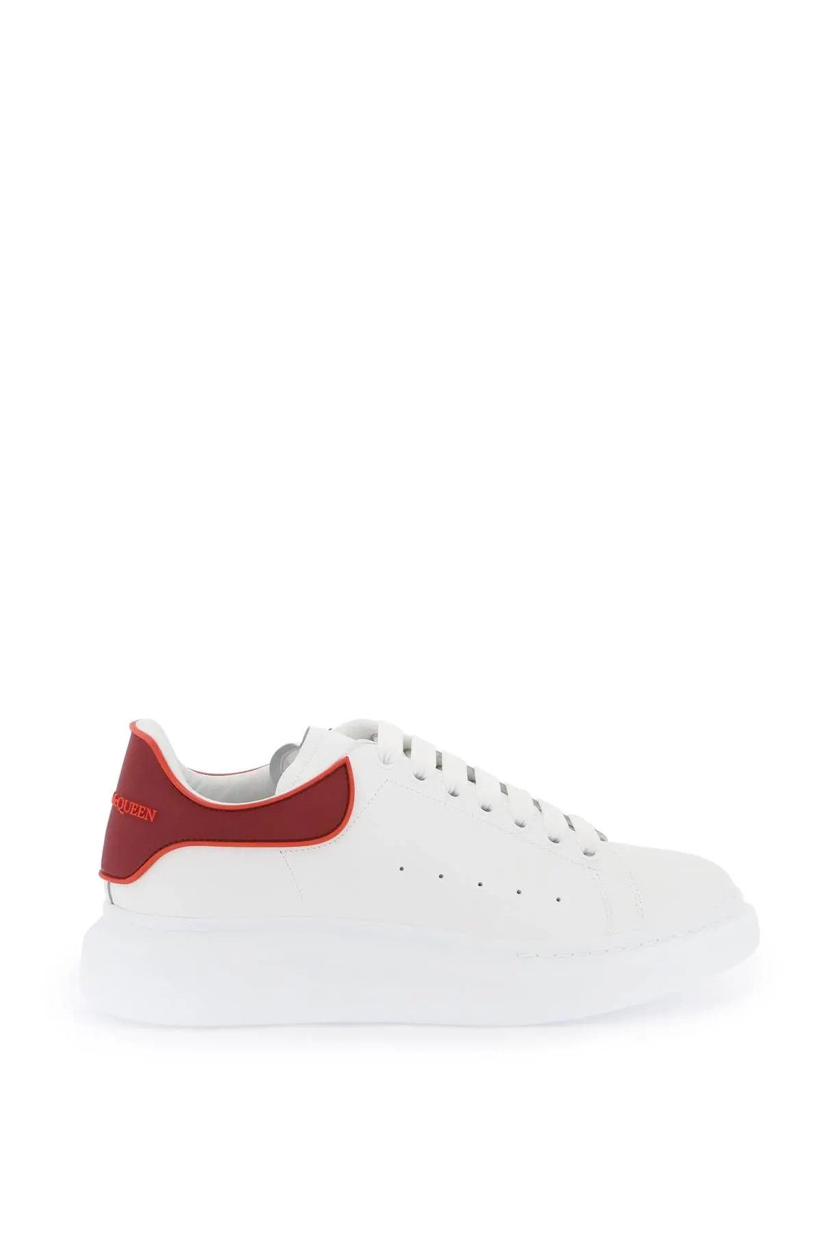 image of Alexander Mcqueen O1S22I1N1223 Oversize Sneakers In White Red, Men's (Size 9)