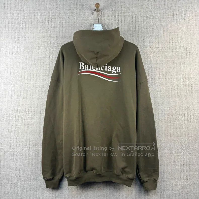 Balenciaga Balenciaga Letter Logo Print Hooded Long Sleeve Sweatshirt Size US XS / EU 42 / 0 - 3 Thumbnail