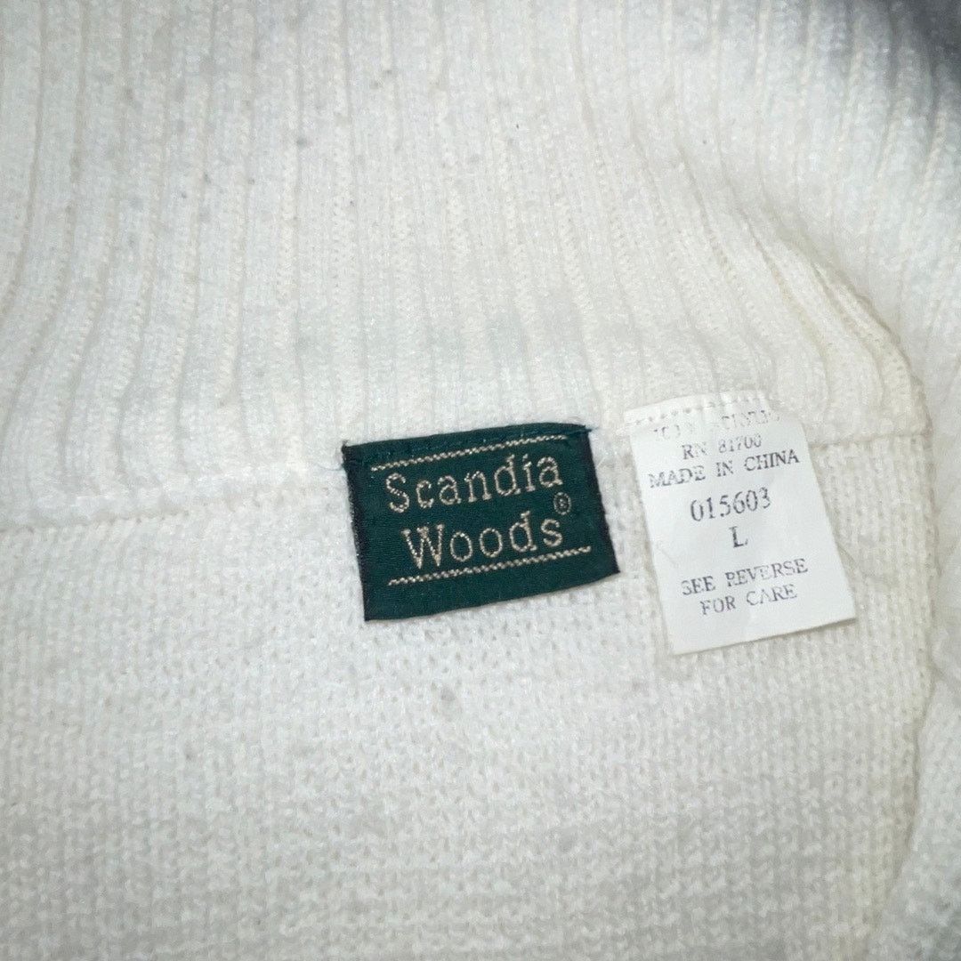Other Scandia Woods Novelty Full Zip Cardigan Sweater Winter Size L / US 10 / IT 46 - 3 Thumbnail