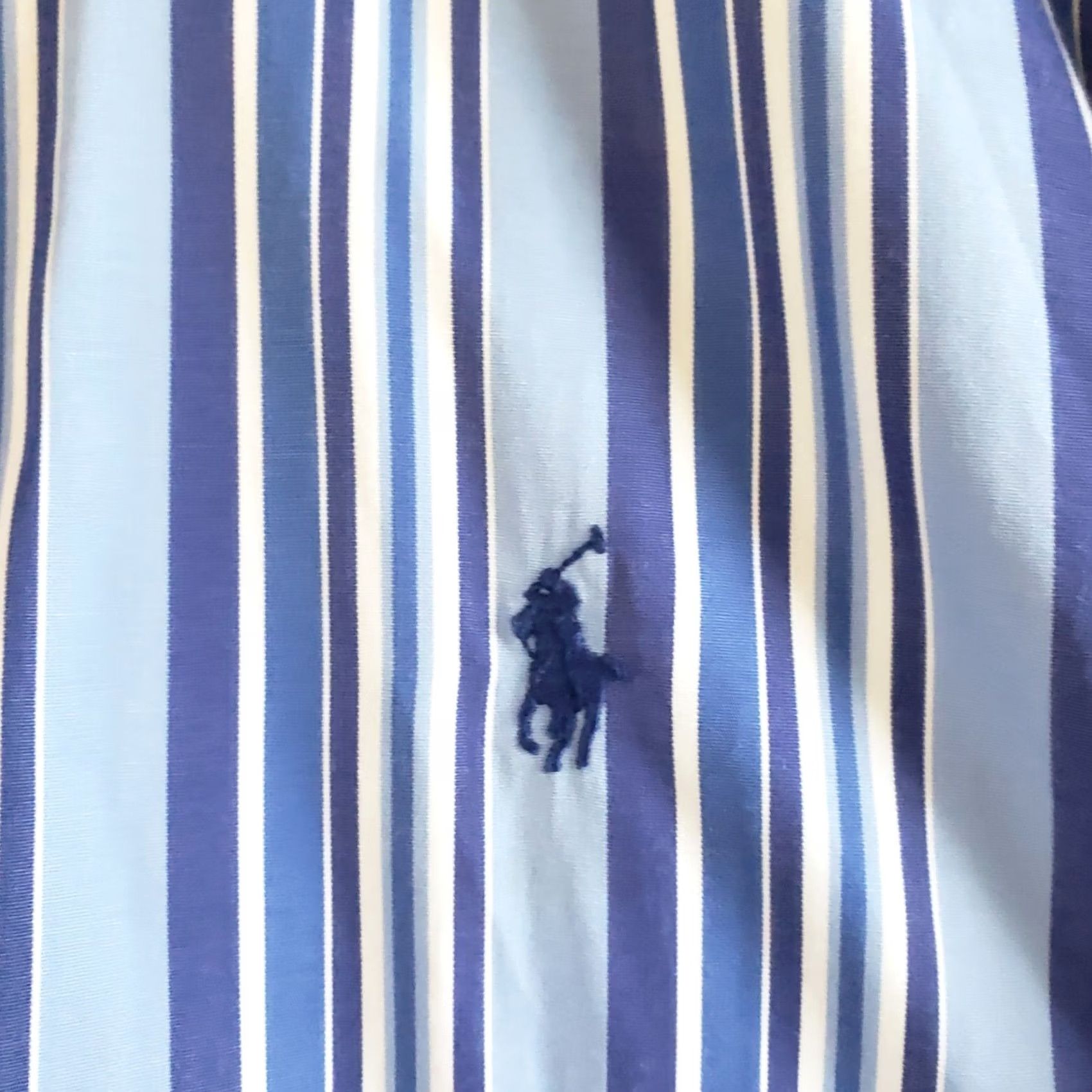 Polo Ralph Lauren Polo Ralph Lauren Button-Up Shirt Purple Striped Long Sleeve Pony XXL Men’s Button-Up Shirt Regular Fit Size US XXL / EU 58 / 5 - 3 Thumbnail