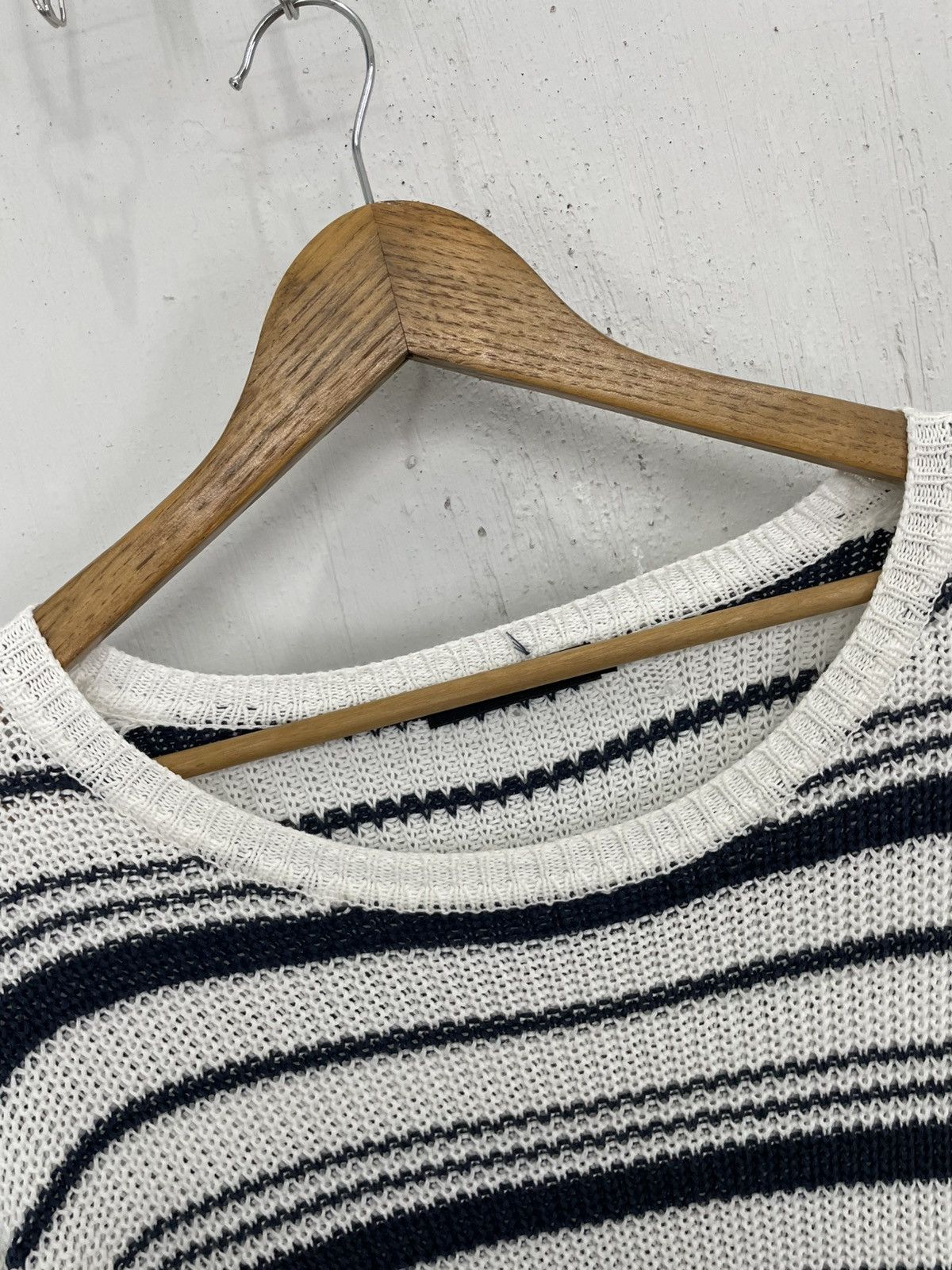 GOSTAR DE FUGA Gostar De Fuga Stripe GOA Tassi Assymetrical Style Knitwear Size US L / EU 52-54 / 3 - 8 Thumbnail
