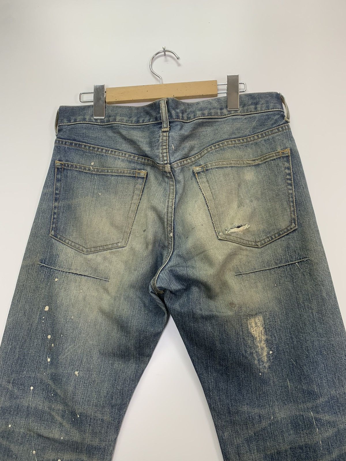 Takeo Kikuchi × Vintage Vintage Takeo Kikuchi distressed denim Size US 44 / EU 60 - 9 Thumbnail
