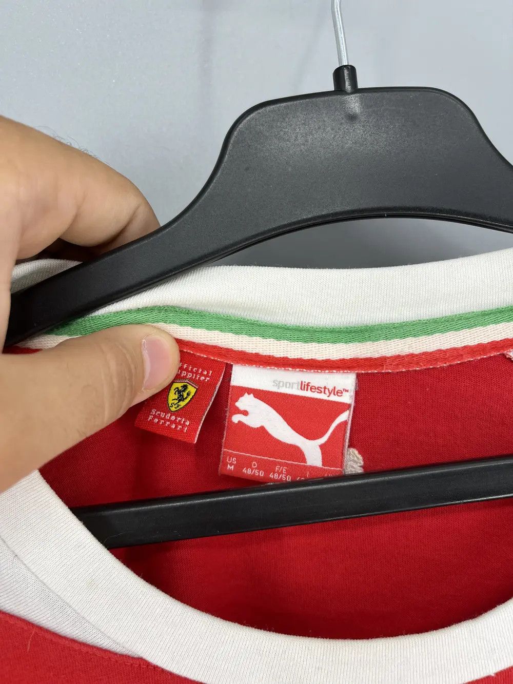 Ferrari × Puma × Vintage Puma Ferrari Santander Shell Formula 1 size young Size US M / EU 48-50 / 2 - 9 Thumbnail