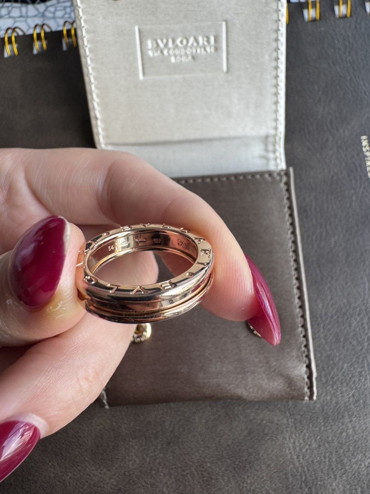 Bvlgari Bvlgari B zero1 Rose Gold Ring Size ONE SIZE - 12 Thumbnail