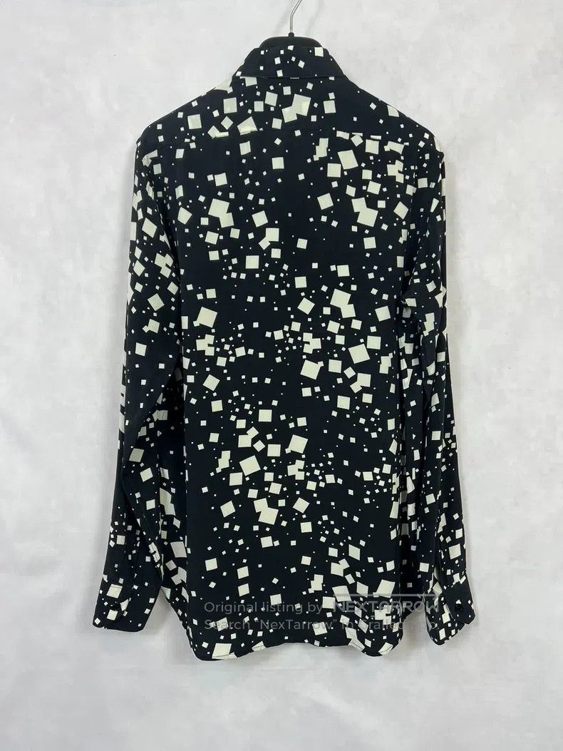 Saint Laurent Paris Saint Laurent Paris Mulberry Silk Black and White Checkere Size XS / US 0-2 / IT 36-38 - 2 Thumbnail