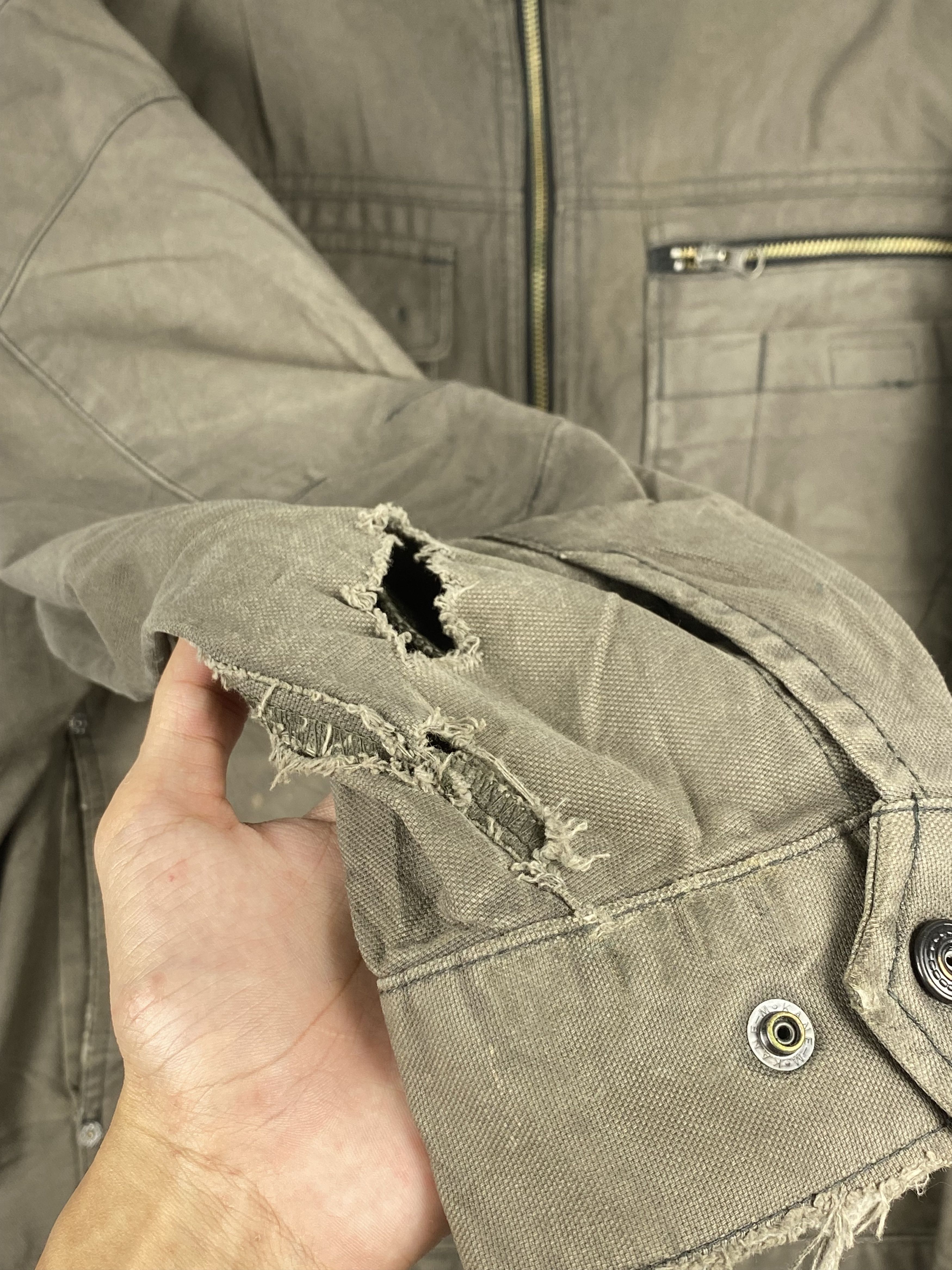 Japanese Brand Vintage Japanese Brand Multi Pocket Faded Canvas Jacket Size US L / EU 52-54 / 3 - 8 Thumbnail