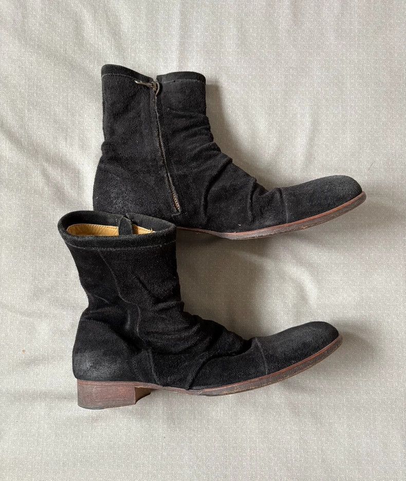 Yohji Yamamoto Vintage Alfredo Bannister Suede Ankle Boots-2506 Size US 8.5 / IT 38.5 - 4 Thumbnail