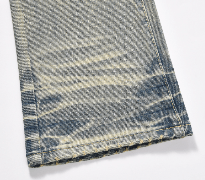 Japanese Brand × Jean American men's washed distressed loose straight jeans Size US 32 / EU 48 - 6 Thumbnail