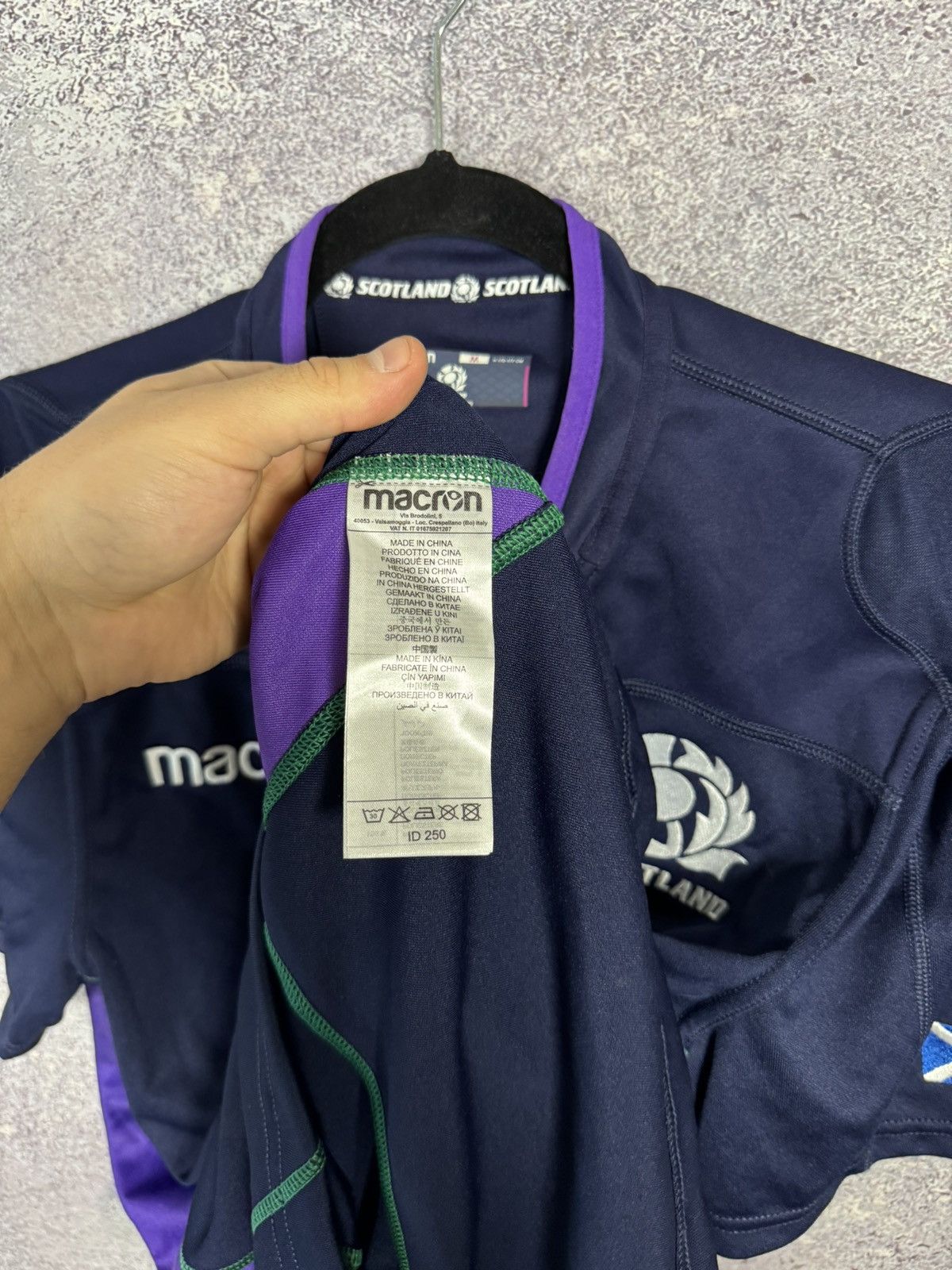 Macron Macron Men’s Rugby Union Scotland 2018/19 Medium Jersey Size US M / EU 48-50 / 2 - 10 Thumbnail