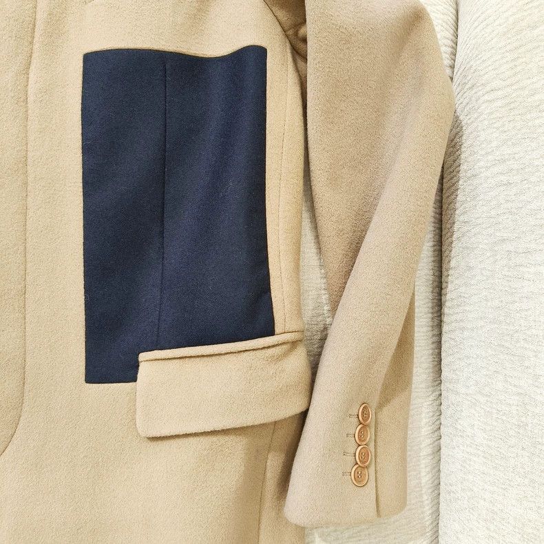 Givenchy Givenchy Sise48 Camel Color Patchwork Coat Size US M / EU 48-50 / 2 - 5 Thumbnail